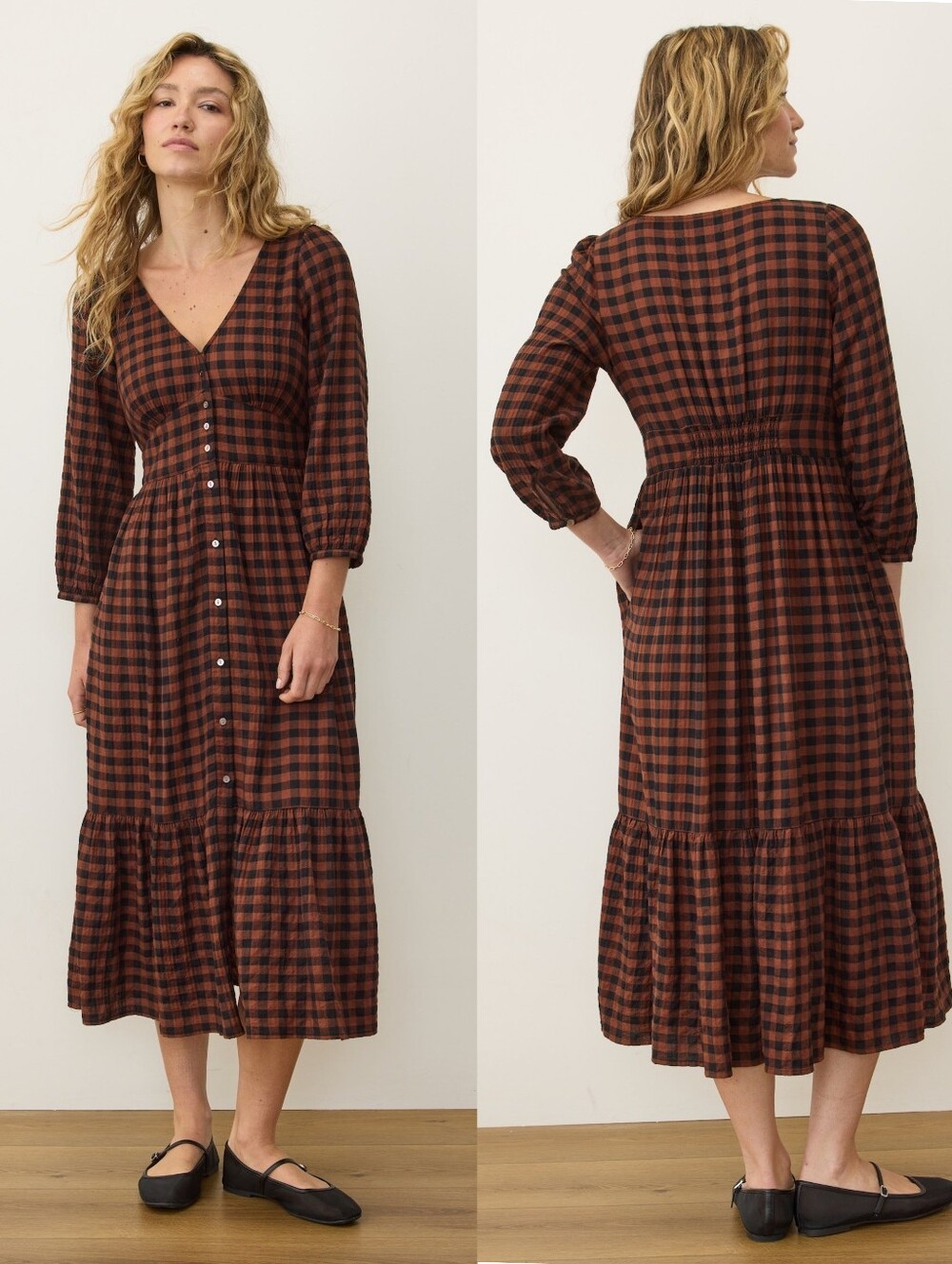 Marine Layer Maeve Midi Dress